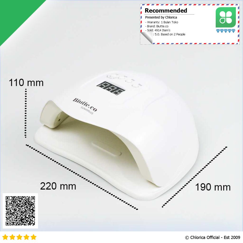 Biutte.co Pengering Kutek Kuku UV LED Nail Dryer 72 W 36 LED X5 Plus