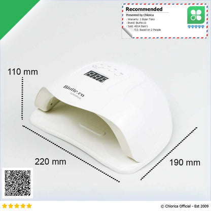 Biutte.co Pengering Kutek Kuku UV LED Nail Dryer 72 W 36 LED X5 Plus