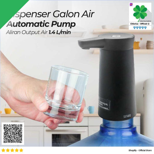 Sothing Dispenser Pompa Galon Air Automatic Pump Rechargeable 2000mAh DSHJ S 2004