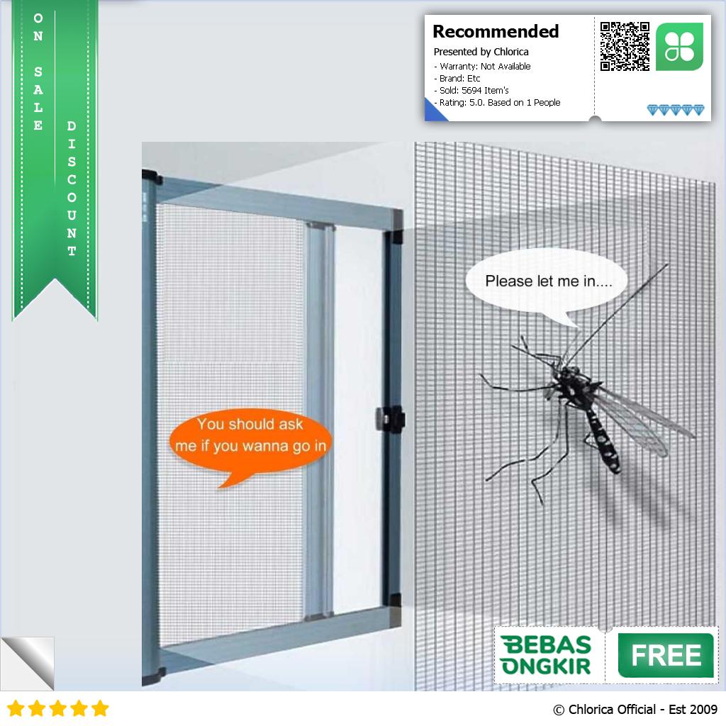 AWECOZEZQ Kasa Nyamuk Jaring Jendela Ventilasi Mosquito Net PP Nano AW15