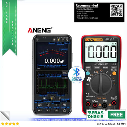 ANENG Digital Bluetooth Multimeter Voltage Tester AN9002