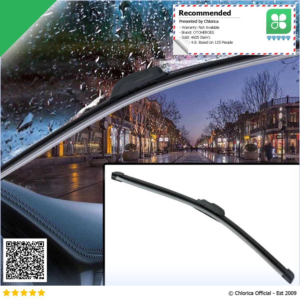 OTOHEROES Wiper Kaca Mobil Frameless Blade U Shape Hook FLY 078