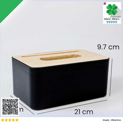 TaffHOME Kotak Tisu Kayu Multifungsi Wooden Tissue Box ZJ003