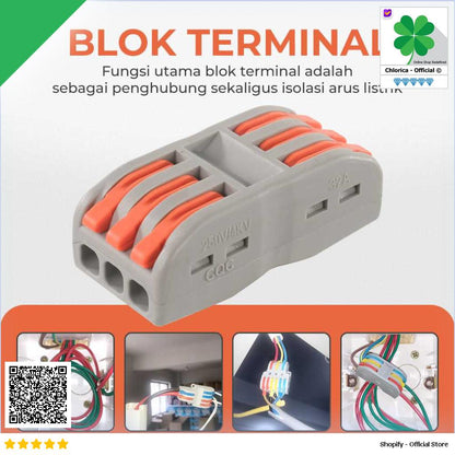 Guillermo Terminal Block Konektor Sambungan Kabel Listrik 1PCS