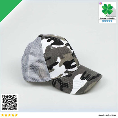 Rhodey Topi Trucker Jaring Mesh Hat Army Camouflage S8R