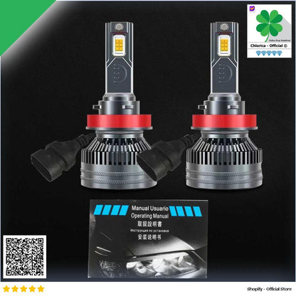 HAYBINZ Lampu Depan Mobil LED Headlights 5000lm 55W 12V 4300K 2 PCS HY43