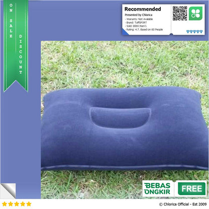 TaffSPORT Bantal Angin Travel Camping Inflatable Pillow 380x240mm BAT23