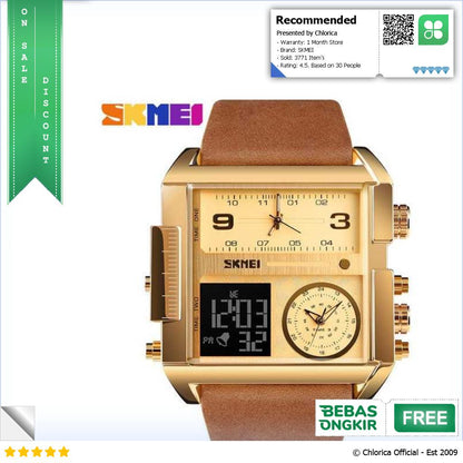 SKMEI Vogue Jam Tangan Digital Analog Pria 1391