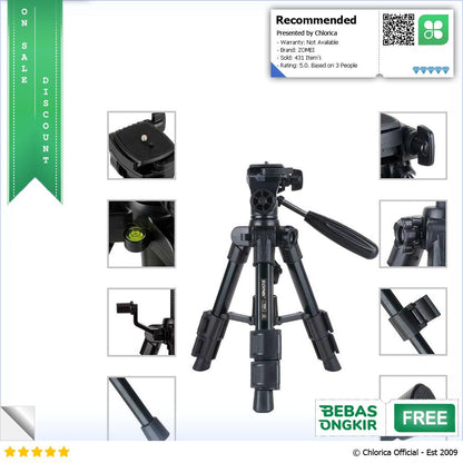 ZOMEI Tripod Mini Kamera Portable with Quick Release Lock 60cm Q100