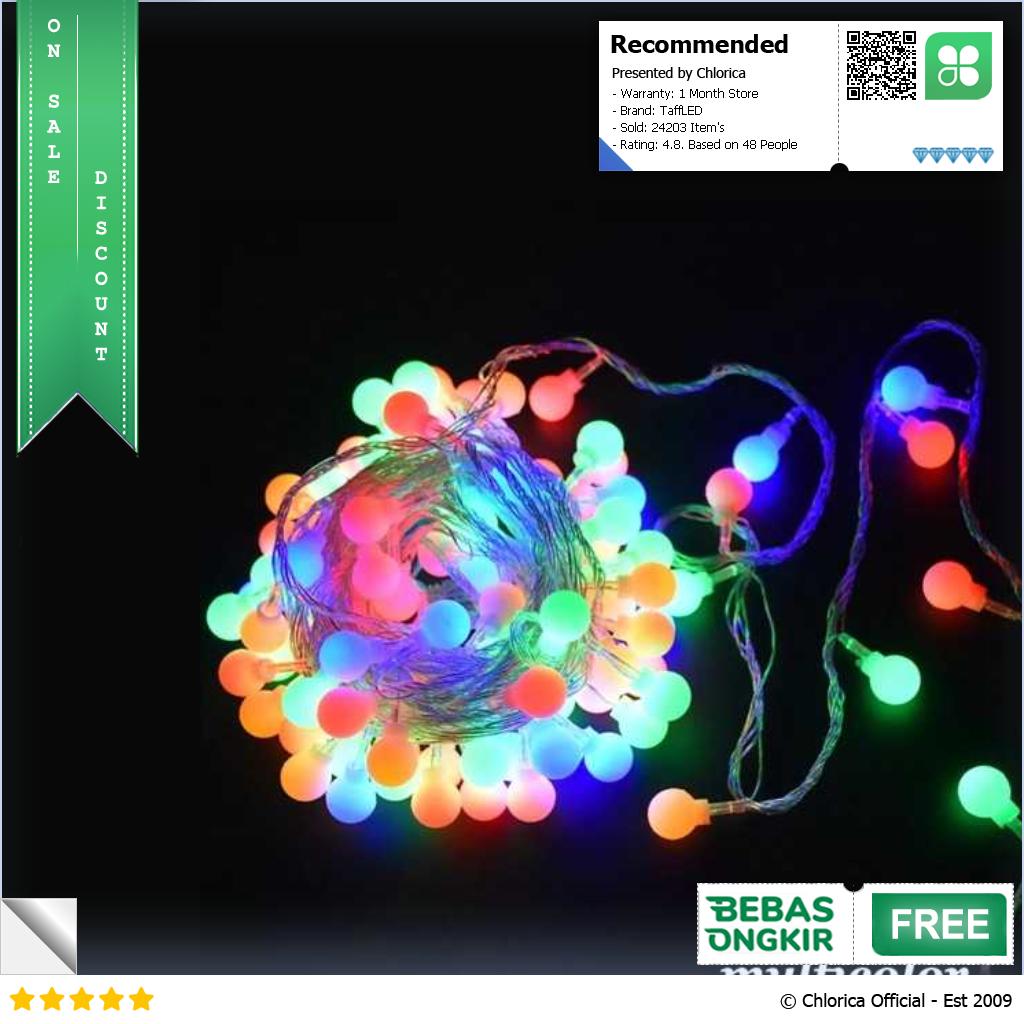 TaffLED Lampu Hias Gantung String Lights Model Bohlam Mini Waterproof ZYD0931