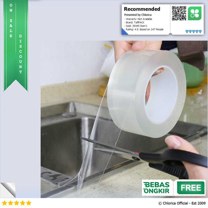 TaffPACK Lakban Waterproof Dapur Kitchen Sink Seal Tape 3M YK 468