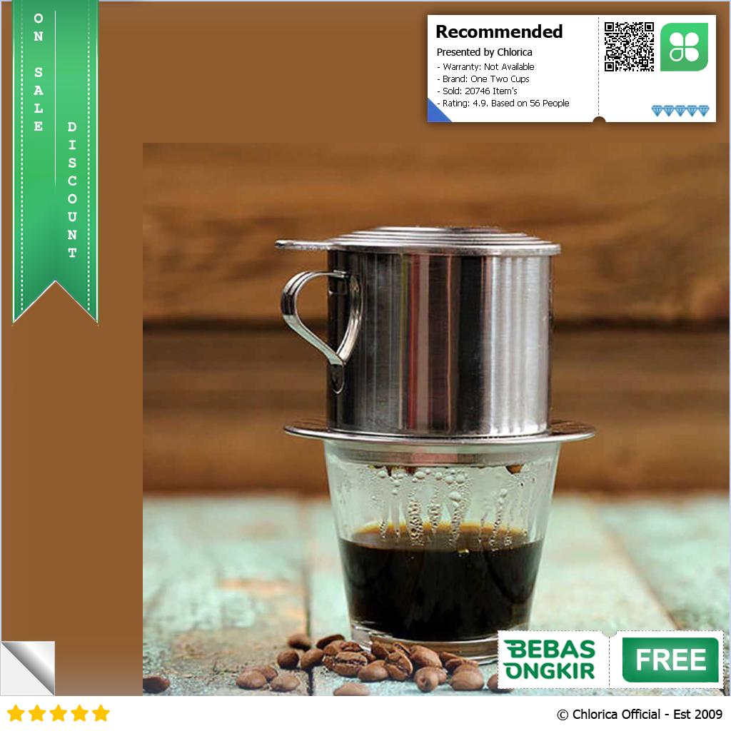 One Two Cups Vietnam Drip Coffee Filter Pot Saringan Kopi LC1