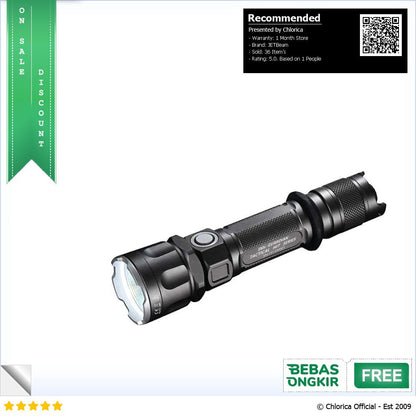 JETBeam Senter LED Flashlight Tactical SST 70 2000 Lumens 3Ms Guardian