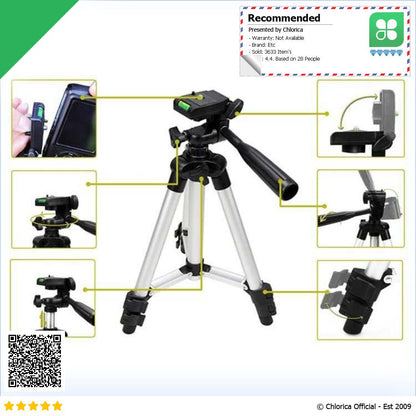 Rovtop Tripod Mini Kamera Portable Desain Lipat 60cm KJ 001