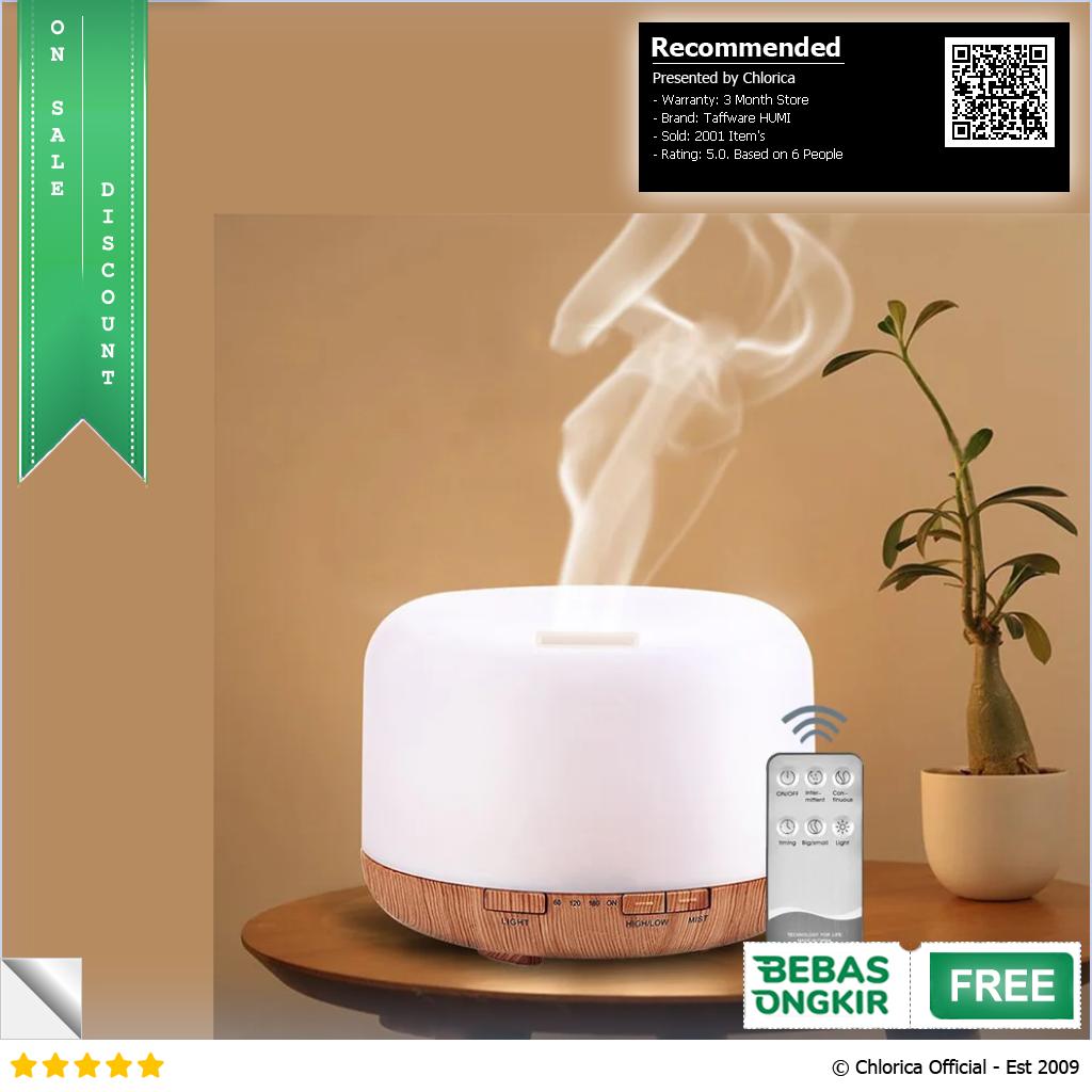 Taffware HUMI Air Humidifier Aromatherapy 7 Color 500 ml With Remote A770