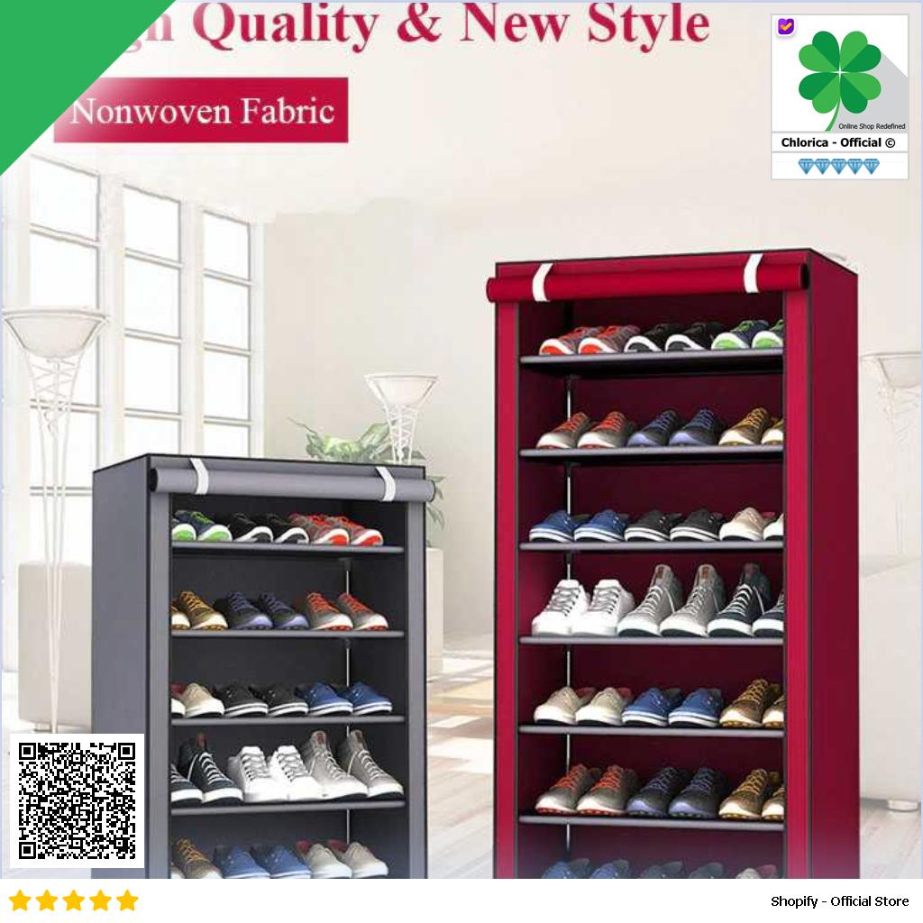 BKZ Rak Sepatu Sandal Multilayer Shoe Rack Cloth Storage F10