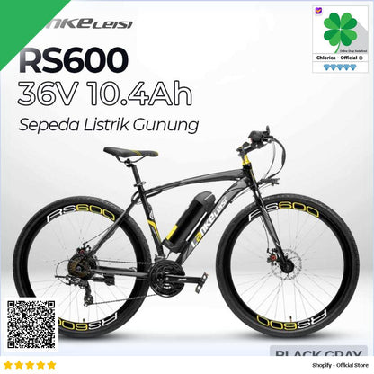 Lankeleisi Sepeda Listrik Gunung MTB 36V 10.4Ah RS600