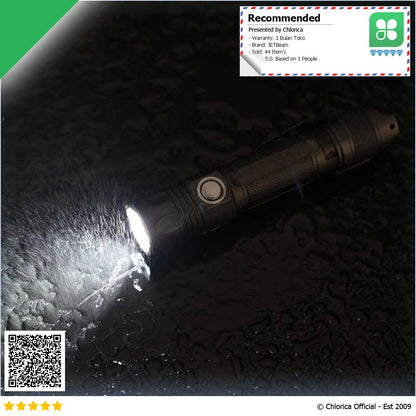 JETBeam Flashlight Senter Tactical CREE XHP35 LED 2000 Lumens 2MS Guardian