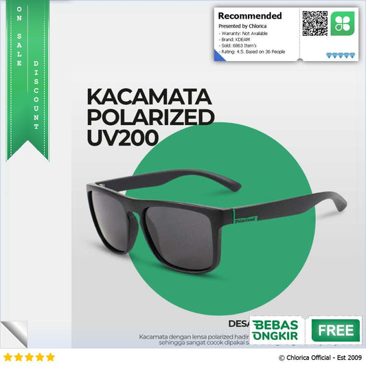 KDEAM Kacamata Sunglasses Unisex Polarized Anti Silau Outdoor UV200 KD156