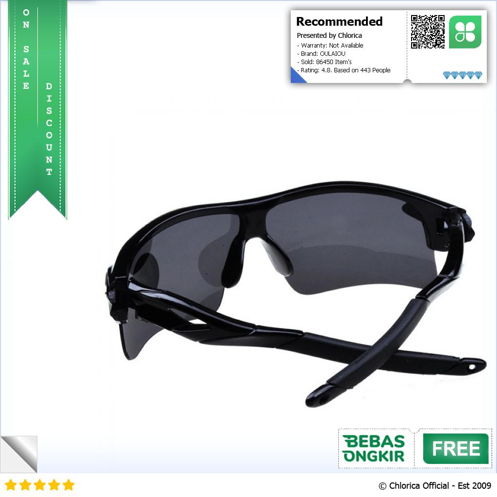 OULAIOU Kacamata Sepeda Lensa Mercury Cycling Sunglasses 9181