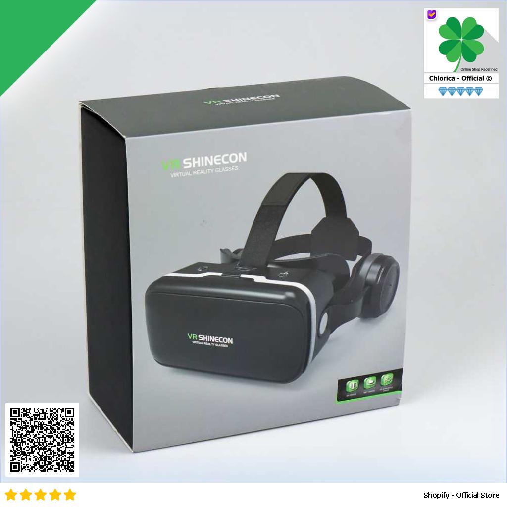 Shinecon 6.0 VR Box Virtual Reality Glasses dengan Headphone