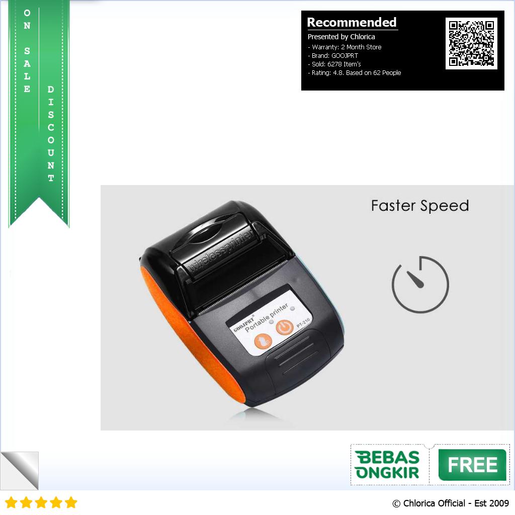 GOOJPRT Bluetooth Thermal Receipt Printer 57mm POS LITE