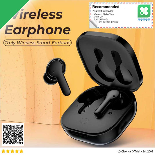 QCY Earphone Wireless Bluetooth Touch Control Microphones T13