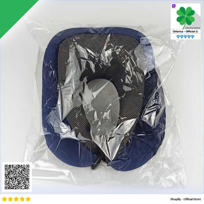 Rhodey Bantal Leher U Shape Travel Neck Pillow Memory Foam Beludru SER43