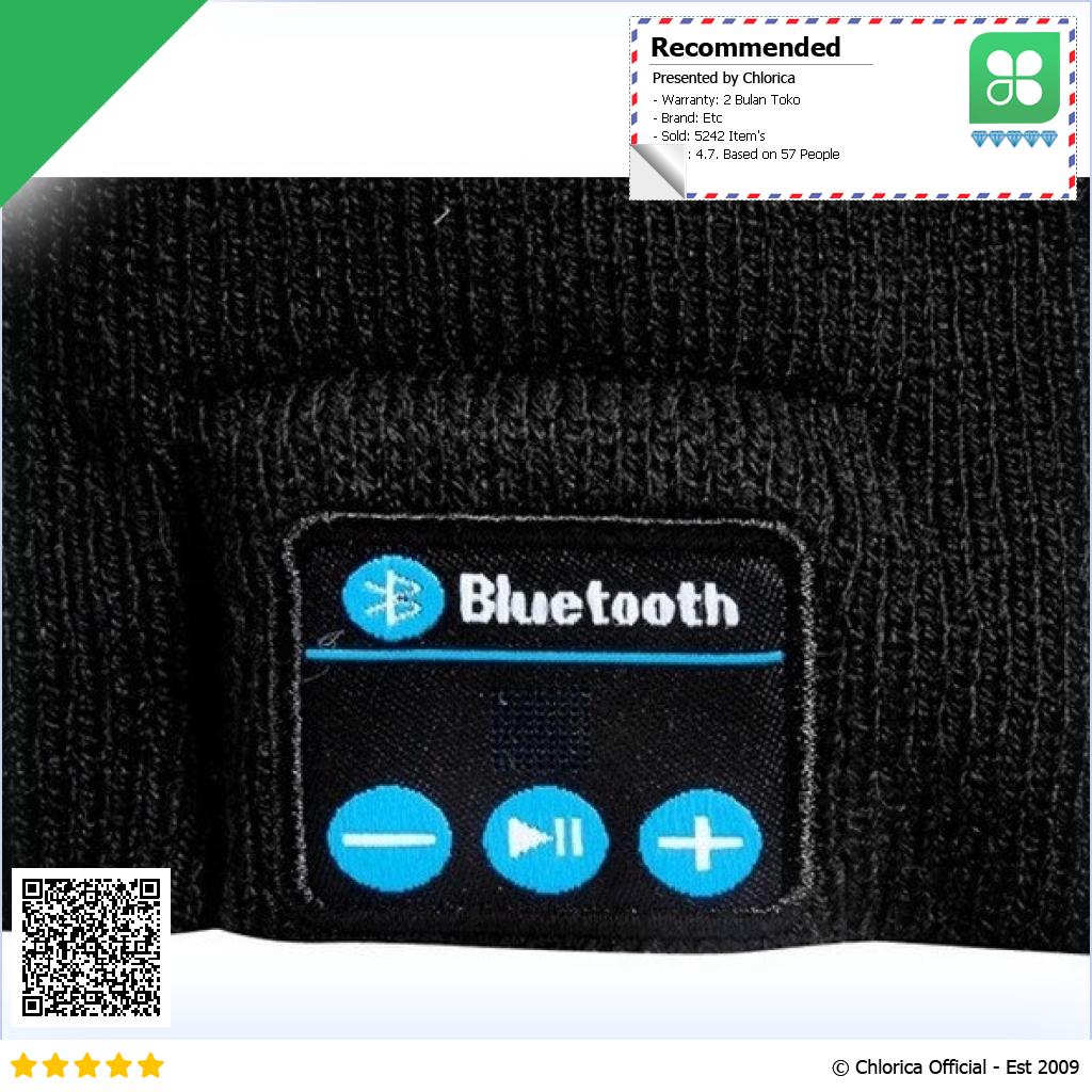 EDAL Topi Kupluk Pria Wanita Bluetooth Speaker Knit Beanie Hat Winter MK 1