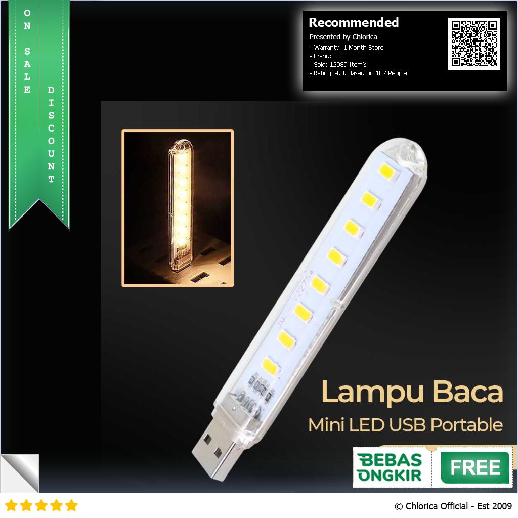 MeeToo Lampu Baca Mini LED USB Portable 5V 12W SMD 5730