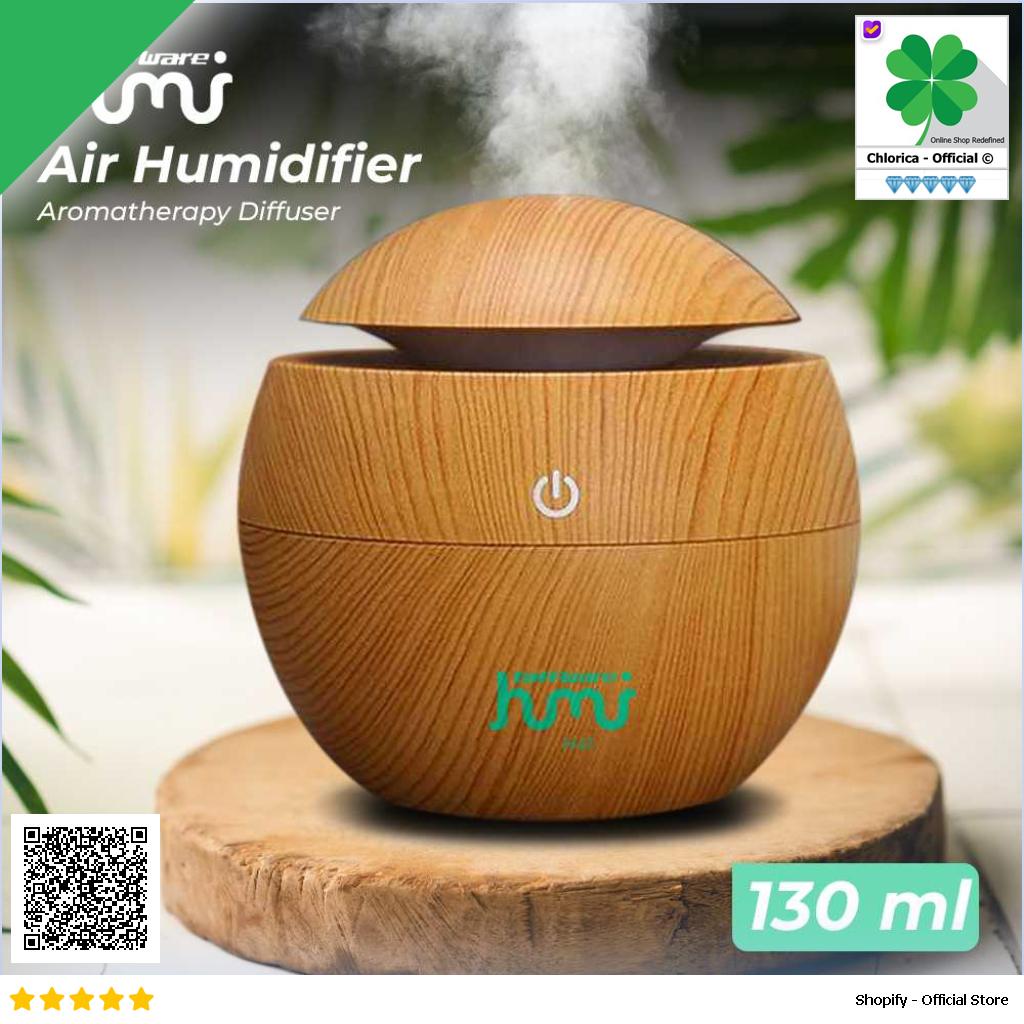 Taffware HUMI Air Humidifier Aromatherapy Oil Diffuser Wood 130ml H41