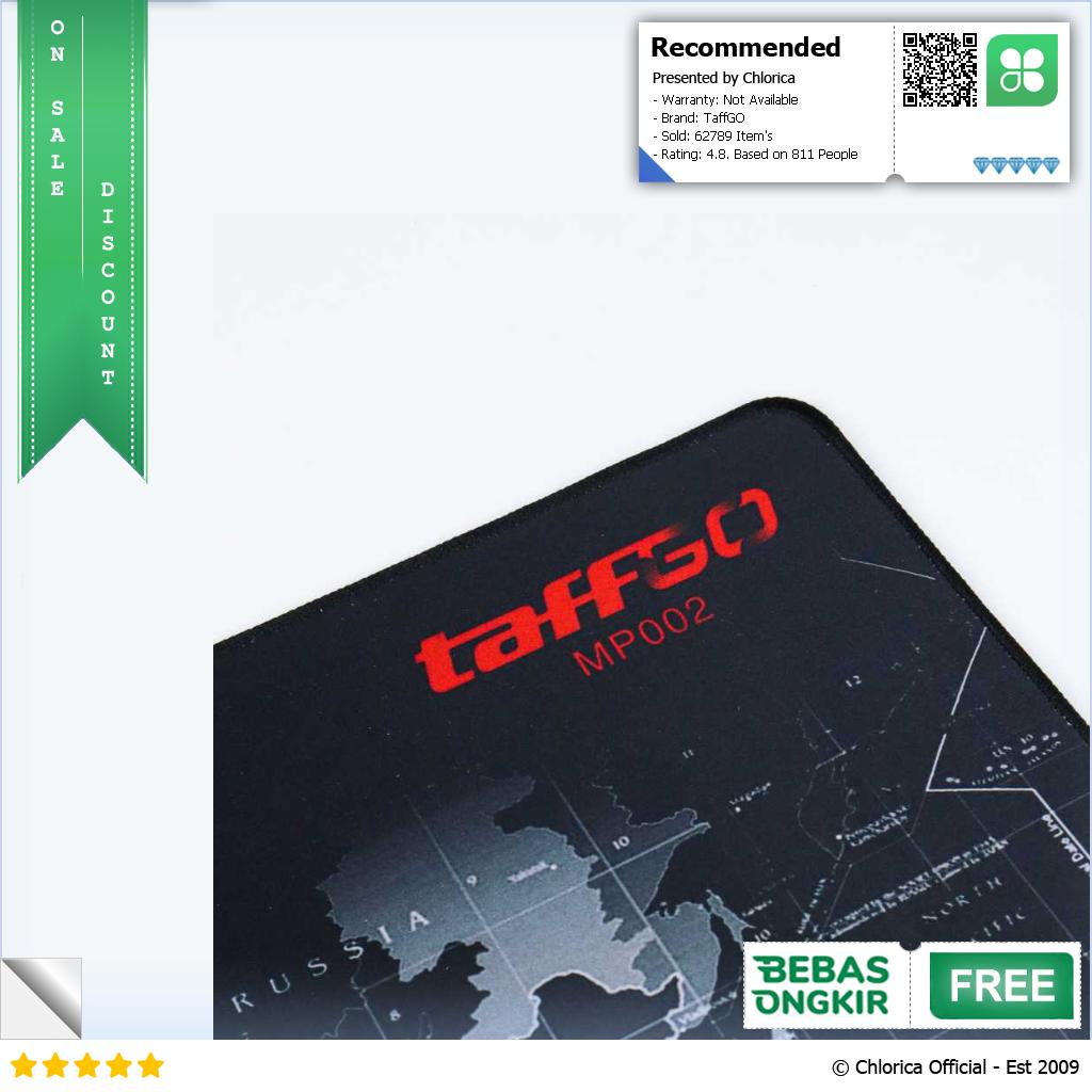 TaffGO Gaming Mouse Pad Desk Mat Motif Peta Dunia MP002