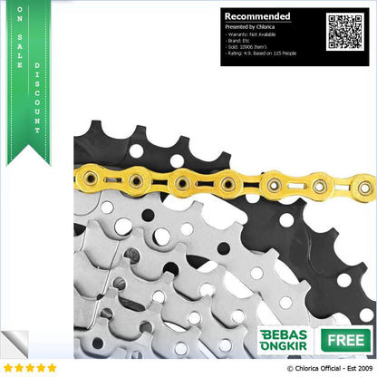 VG Sports Rantai Sepeda Bicycle Chain Half Hollow VGS