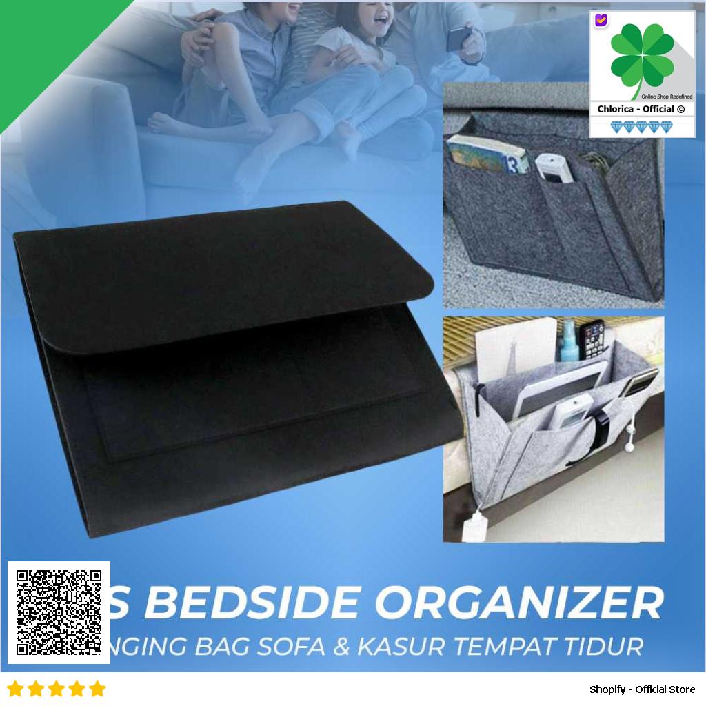 LENZERO Tas Bedside Organizer Sofa Kasur Tempat Tidur Hanging Bag NL A 050