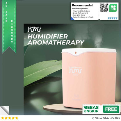 Taffware HUMI Humidifier Aromatherapy Oil Diffuser Double Spray 2000ml H2000