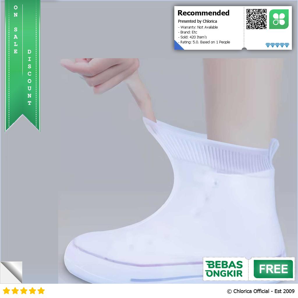 JIANG XI HUA XIAN ZI Jas Hujan Cover Sepatu Anti Air TPE Non Slip Y609