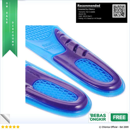 DADIJIER Insole Sepatu Alas Kaki Orthopedic Shock Absorb Gel KYL