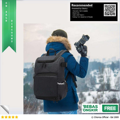 Andoer Tas Kamera DSLR Multifungsi Camera Backpack Waterproof WCB