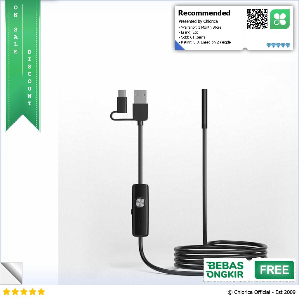 MRGO Kamera Endoskopi Industrial Endoscope USB 3 in 1 8 LED 1200P 2M MR28