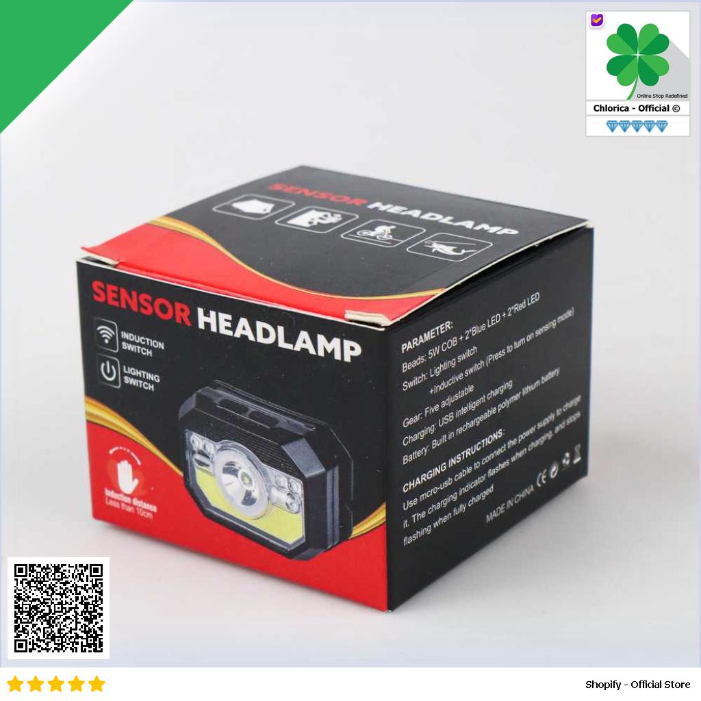 Pocketman Senter LED Kepala Headlamp Waterproof XPG + COB LH K28