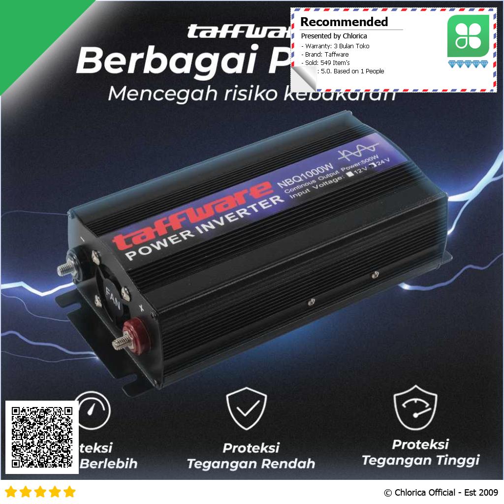 Taffware Power Inverter Mobil Pure Sine Wave DC 24 to AC 220V 1000W NBQ1000