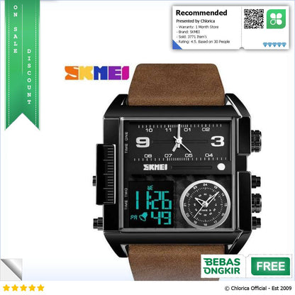 SKMEI Vogue Jam Tangan Digital Analog Pria 1391