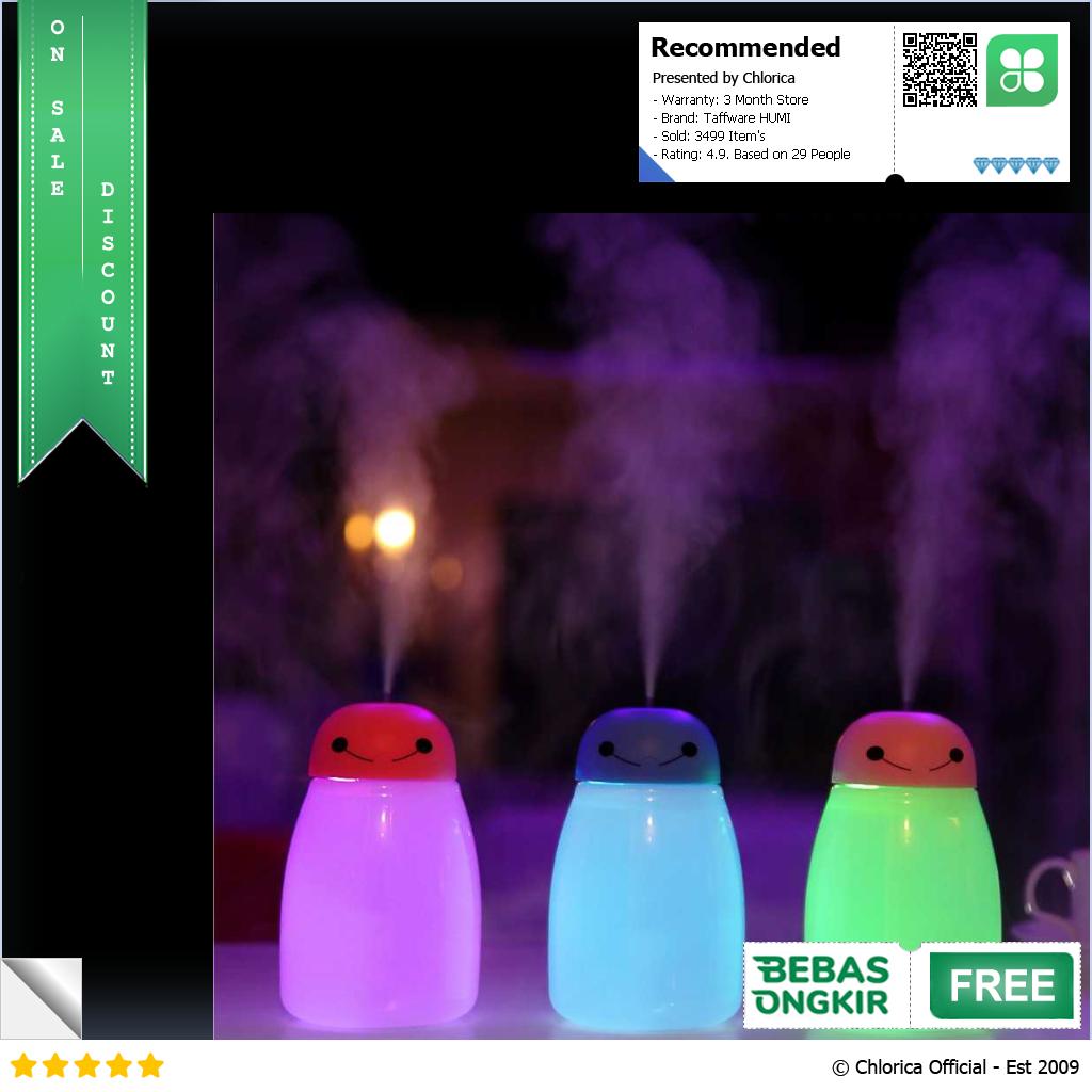 Taffware HUMI Baymax Mini Humidifier Aromatherapy RGB USB 400ml H803