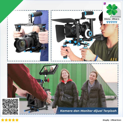 Rig Kamera DSLR 5 in 1 Stabilizer Shoulder Support Follow Focus D221