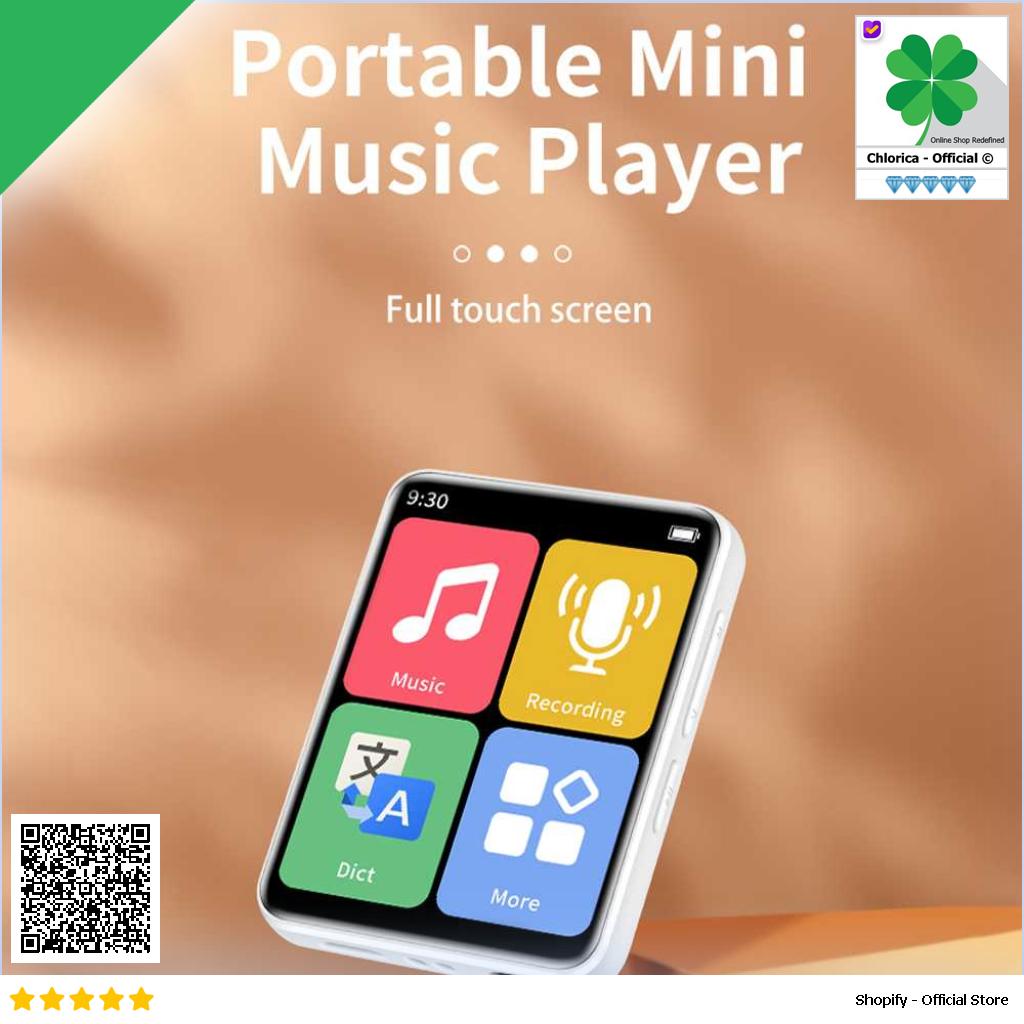 OCCKIC MP3 Digital Audio Player Bluetooth 5.0 HiFi Touchscreen 300mAh OK30