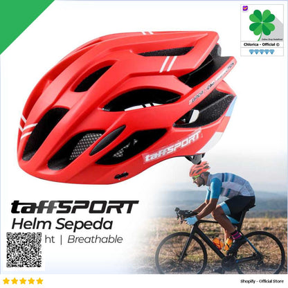 TaffSPORT Helm Sepeda Ultralight Breathable Bicycle Helmet 19 Air Vent 008A