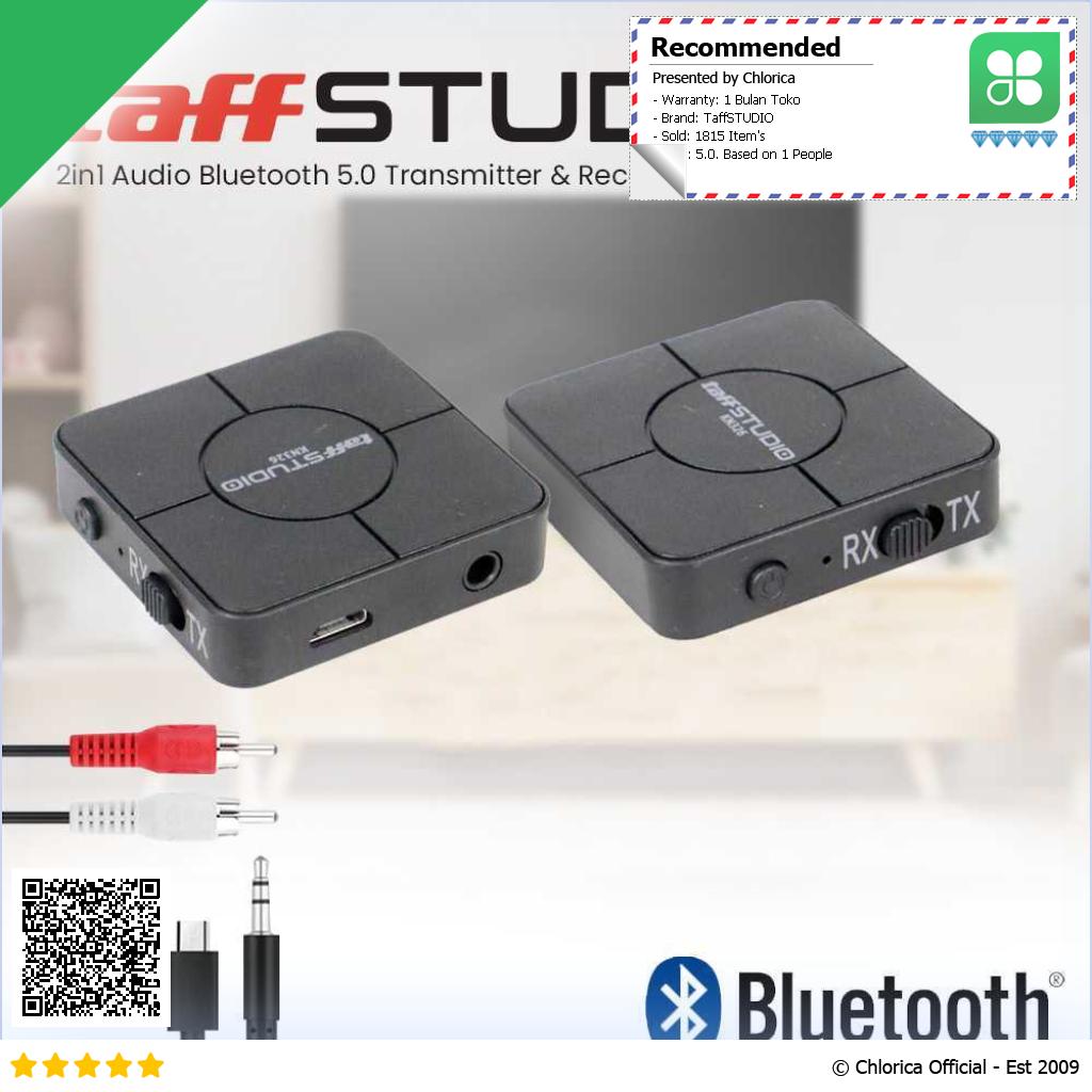 TaffSTUDIO 2 in 1 Audio Bluetooth 5.0 Transmitter Receiver 3.5mm KN326