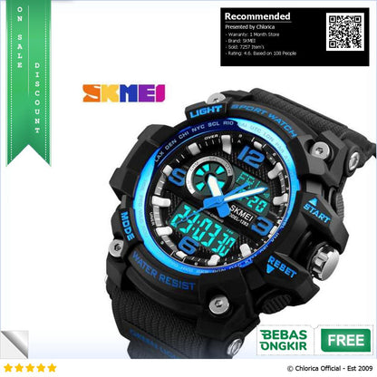 SKMEI Jam Tangan Digital Analog Pria 1283