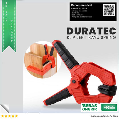 DURATEC Klip Jepit Kayu Spring Clamp Strong Wood Carpenter S825