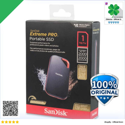 SanDisk Extreme PRO Portable SSD 2000MB s USB Type C 3.2 SDSSDE81